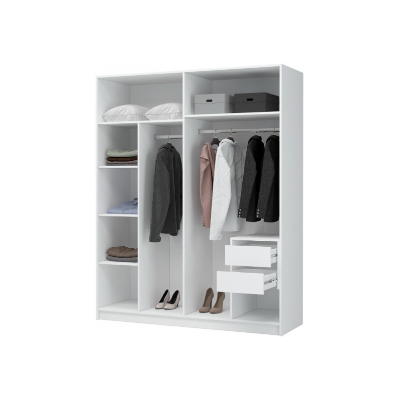 Шкаф Широн 1600 белый / белый