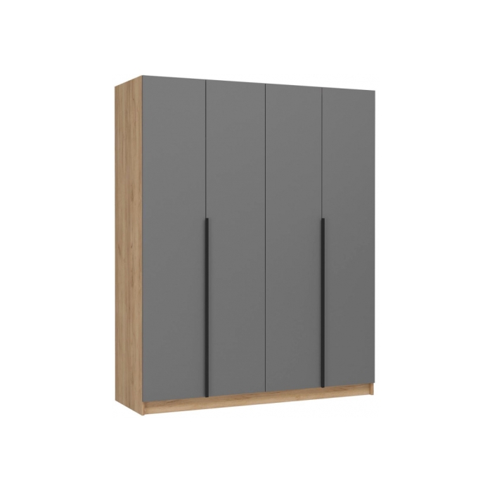 Шкаф Широн 1600 графит серый / дуб крафт золото