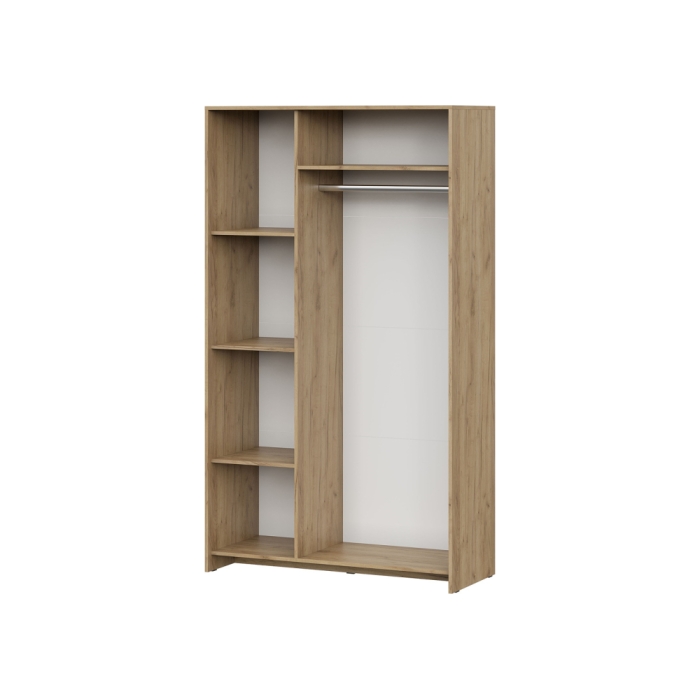 Шкаф трехстворчатый Taika дуб золотой / камень темный