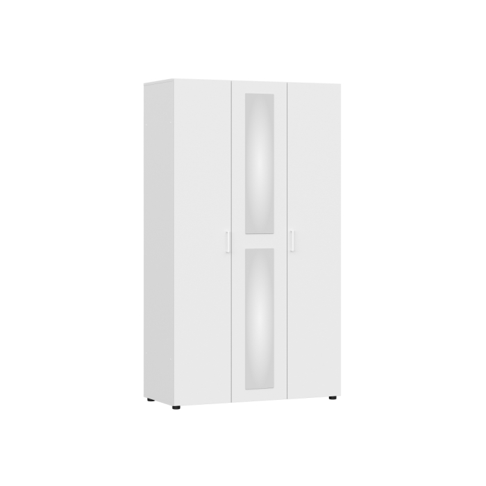 Шкаф трехстворчатый Валенсия белый текстурный