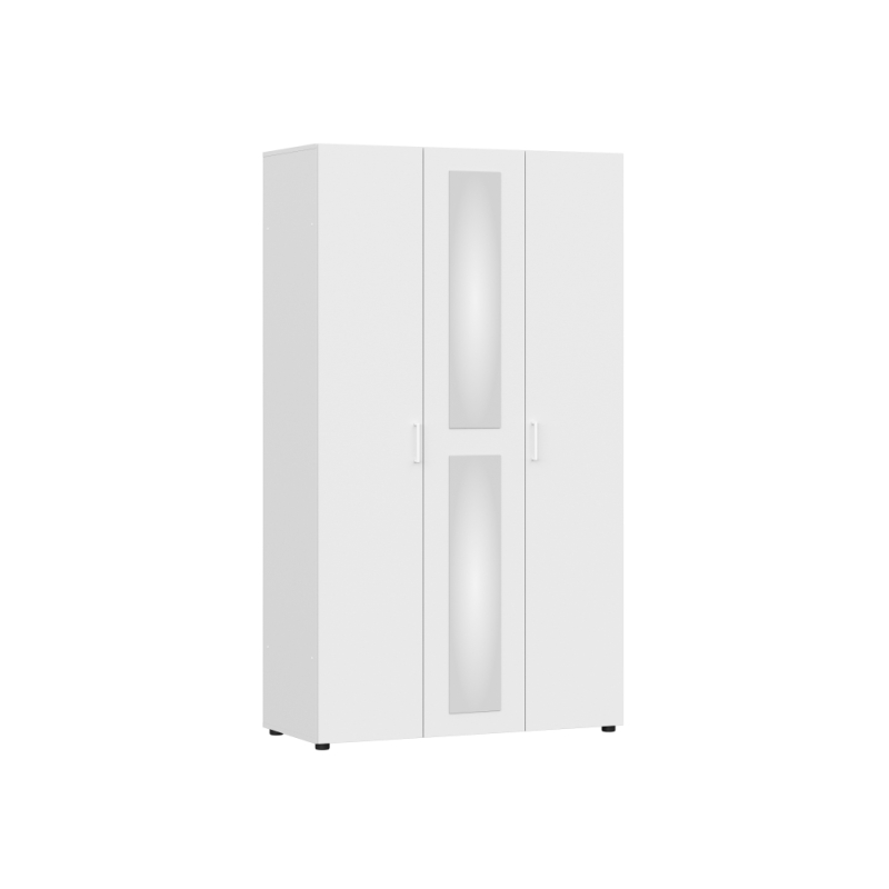 Шкаф трехстворчатый Валенсия белый текстурный