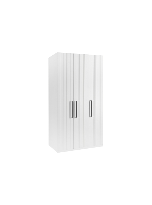 Шкаф трехдверный Вестра белый шагрень