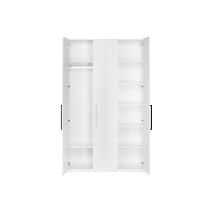 Шкаф трехдверный Вестра белый шагрень