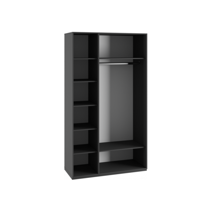 Шкаф трехстворчатый Ника эйхория QR-17 / графит