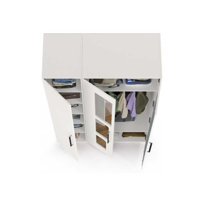 Шкаф Вестра белый шагрень комплектация 1