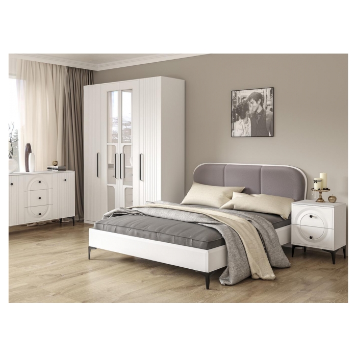 Шкаф Вестра белый шагрень комплектация 2