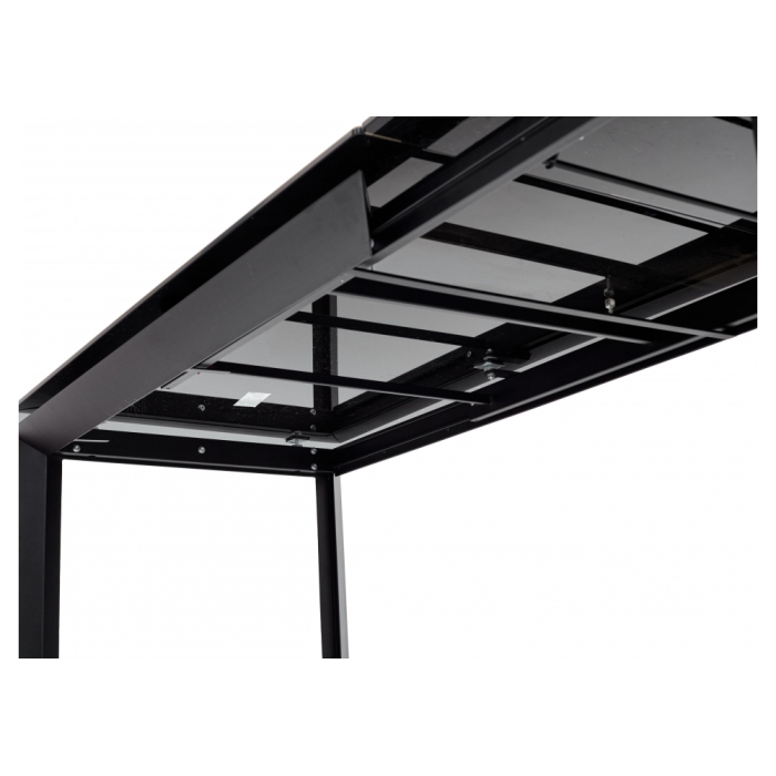 Стеклянный стол Cremona 180 KL-61 итальянская керамика под дерево / черный 