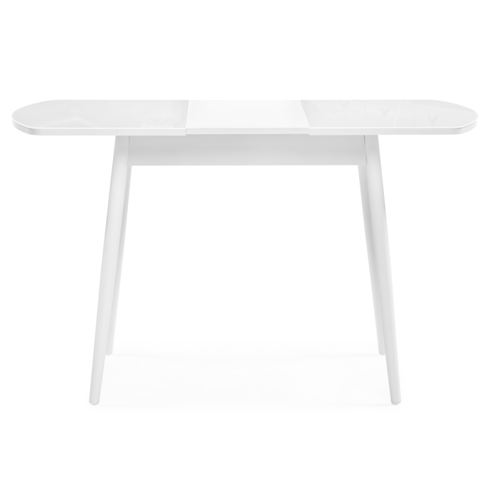 Стеклянный стол Калверт 94(126)х64х75 белый