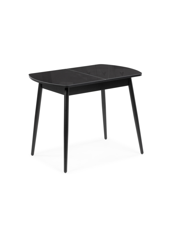 Стеклянный стол Калверт 94(126)х64х75 черный