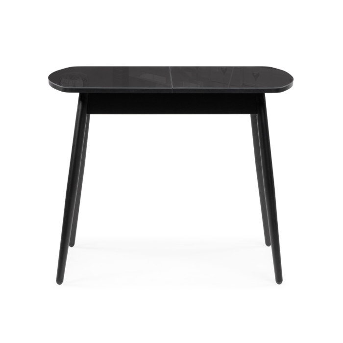 Стеклянный стол Калверт 94(126)х64х75 черный