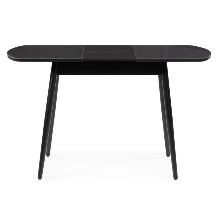 Стеклянный стол Калверт 94(126)х64х75 черный