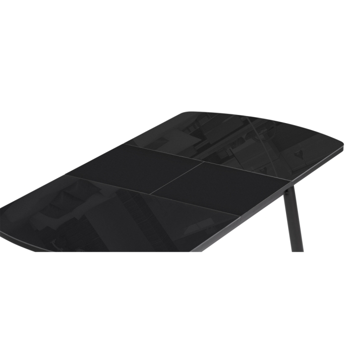 Стеклянный стол Калверт 94(126)х64х75 черный