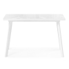 Стеклянный стол Маккензи 120(150)х70х77 белый