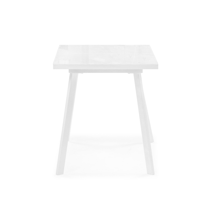 Стеклянный стол Маккензи 120(150)х70х77 белый