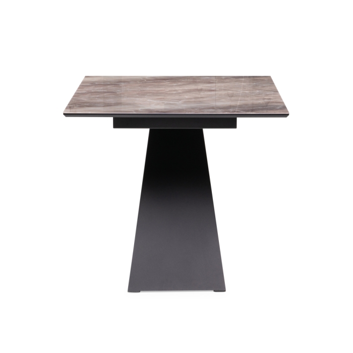 Стеклянный стол Ноттингем 180х90х74 карелия / черный