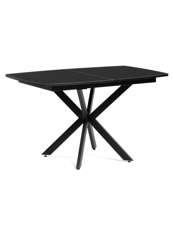 Стеклянный стол Палу 130(170)х80х76 черный