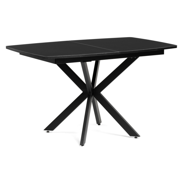 Стеклянный стол Палу 130(170)х80х76 черный