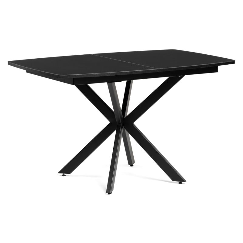 Стеклянный стол Палу 130(170)х80х76 черный