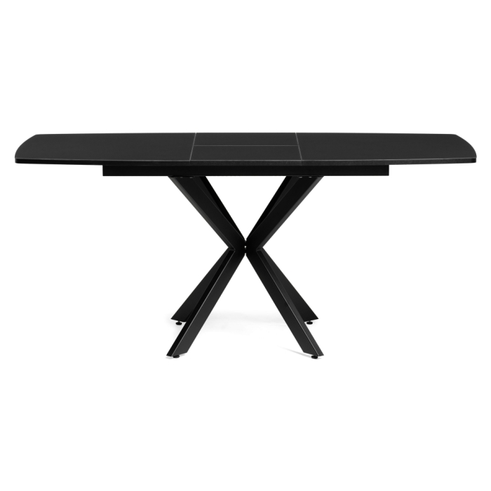 Стеклянный стол Палу 130(170)х80х76 черный