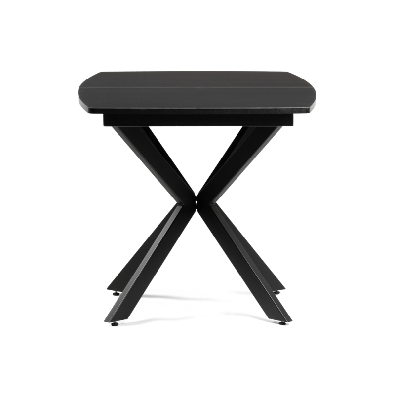 Стеклянный стол Палу 130(170)х80х76 черный