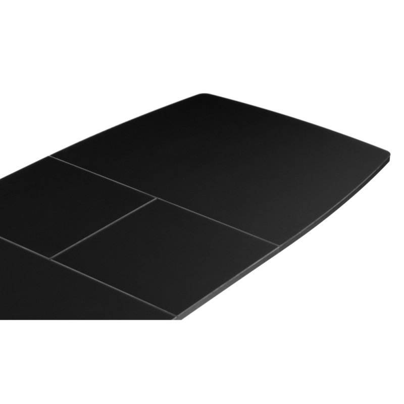 Стеклянный стол Палу 130(170)х80х76 черный