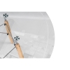 Стеклянный стол PT-151 80х76 clear glass / wood