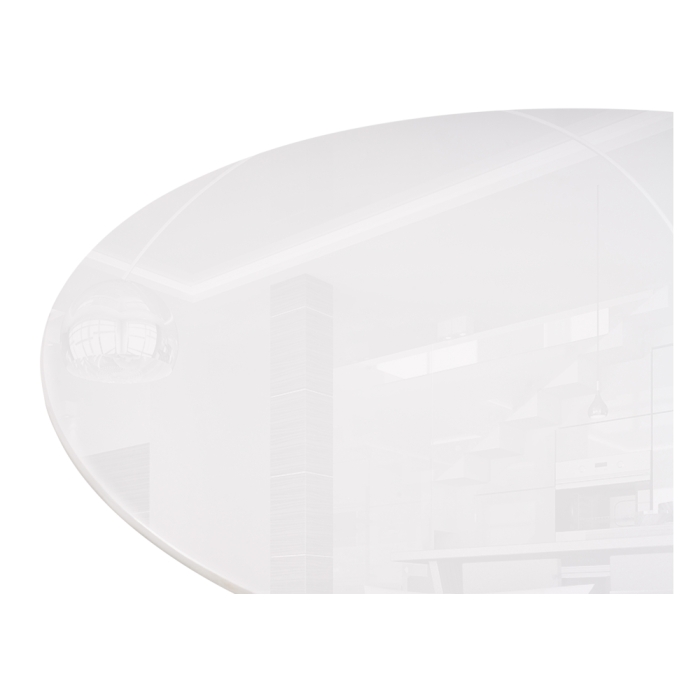 Стеклянный стол Rock 100х75 white / black