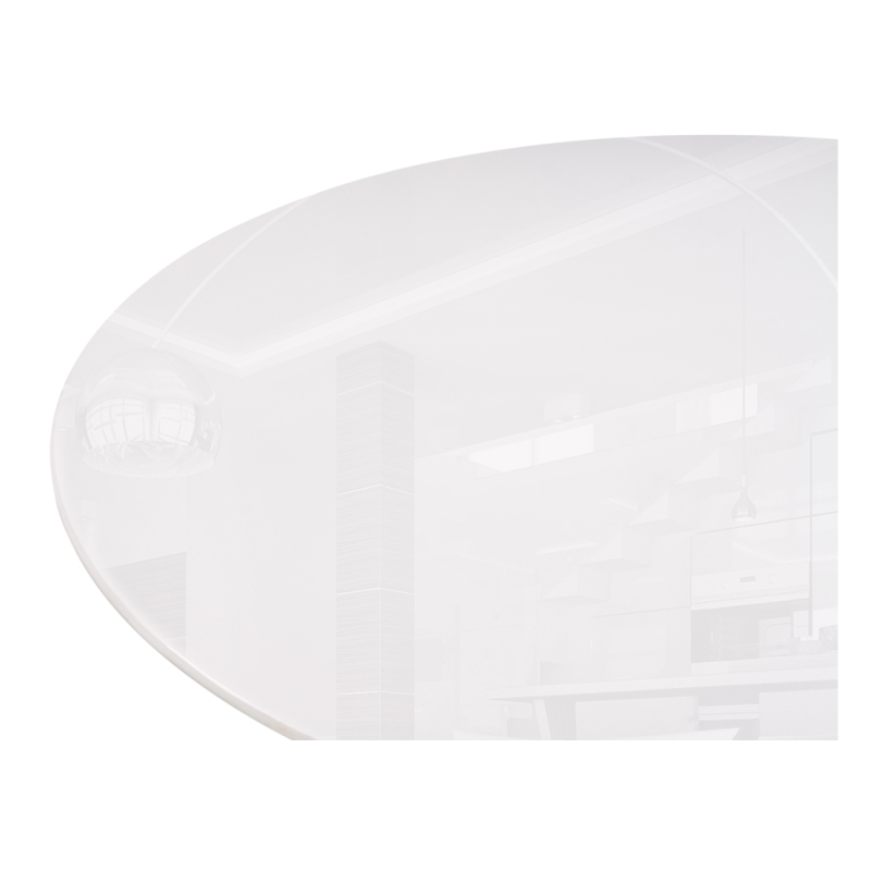 Стеклянный стол Rock 100х75 white / black