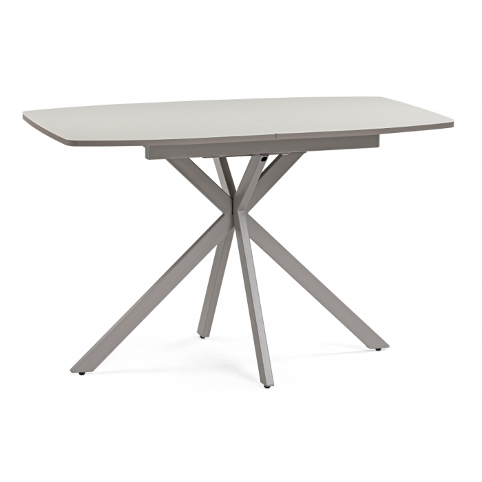 Стеклянный стол Тамаса 120(150)х70х76 матовое стекло латте / капучино