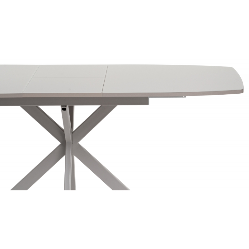 Стеклянный стол Тамаса 120(150)х70х76 матовое стекло латте / капучино