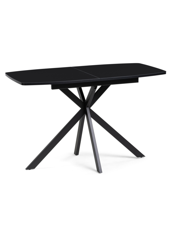 Стеклянный стол Тамаса 120(150)х70х76 черный