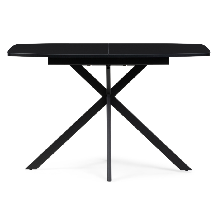 Стеклянный стол Тамаса 120(150)х70х76 черный