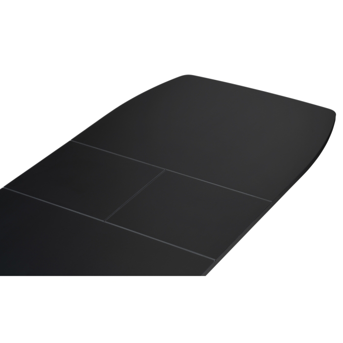 Стеклянный стол Тамаса 120(150)х70х76 черный