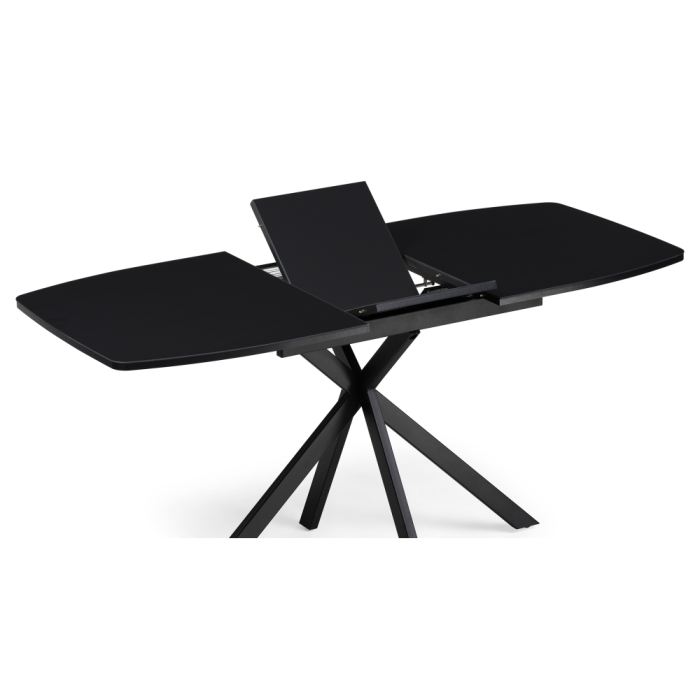 Стеклянный стол Тамаса 120(150)х70х76 черный