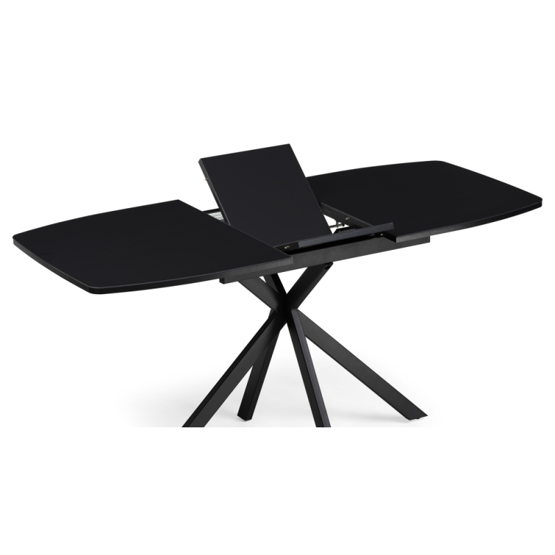 Стеклянный стол Тамаса 120(150)х70х76 черный