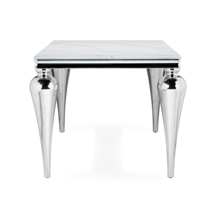 Стеклянный стол Vase 180х90х76 белый