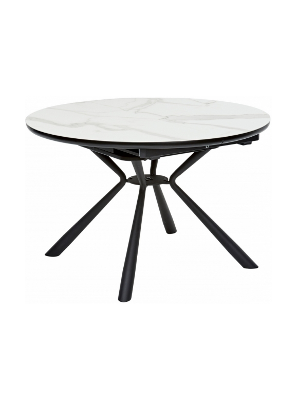 Стеклянный стол Voland bianco TL-45 испанская керамика / black / белый мрамор