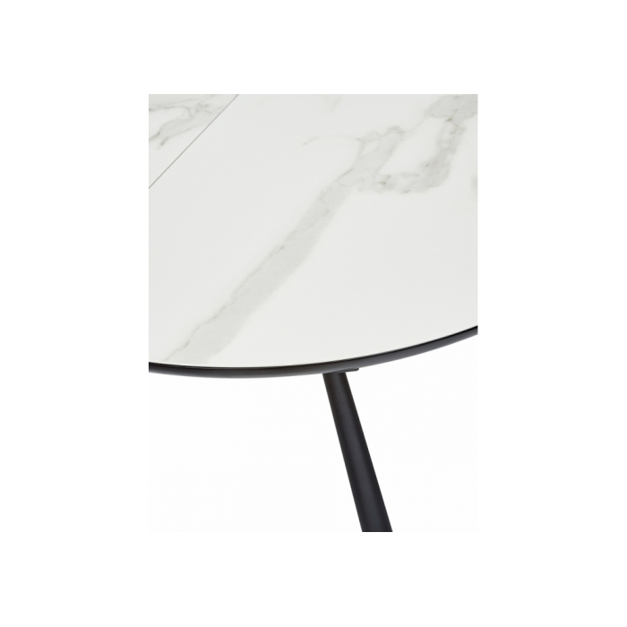 Стеклянный стол Voland bianco TL-45 испанская керамика / black / белый мрамор
