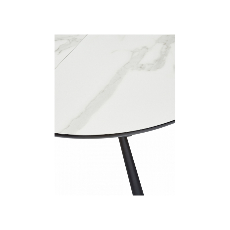 Стеклянный стол Voland bianco TL-45 испанская керамика / black / белый мрамор