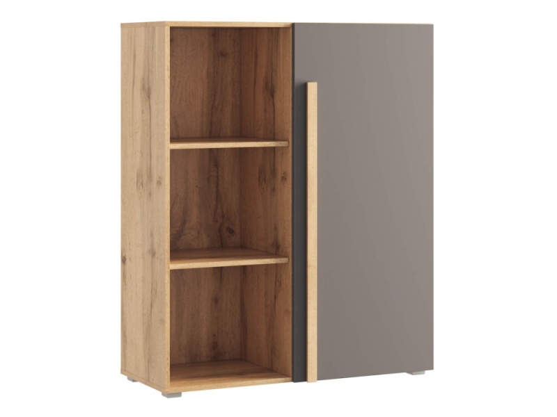 Стеллаж Чернин дуб вотан / графит