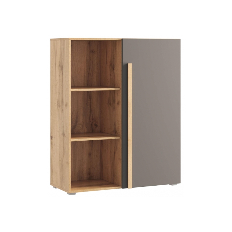 Стеллаж Чернин дуб вотан / графит