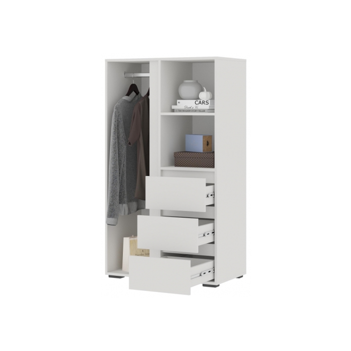 Стеллаж Элла ШК 03 белый / белый