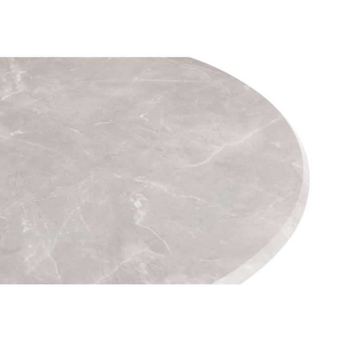 Деревянный стол Абилин 100х76 мрамор светло-серый / черный матовый