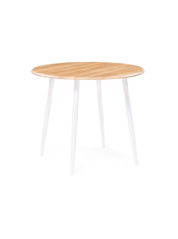 Деревянный стол Абилин 90х76 дуб вотан / белый матовый