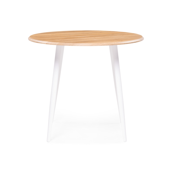 Деревянный стол Абилин 90х76 дуб вотан / белый матовый