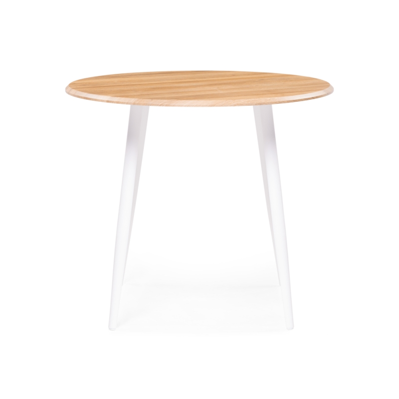 Деревянный стол Абилин 90х76 дуб вотан / белый матовый