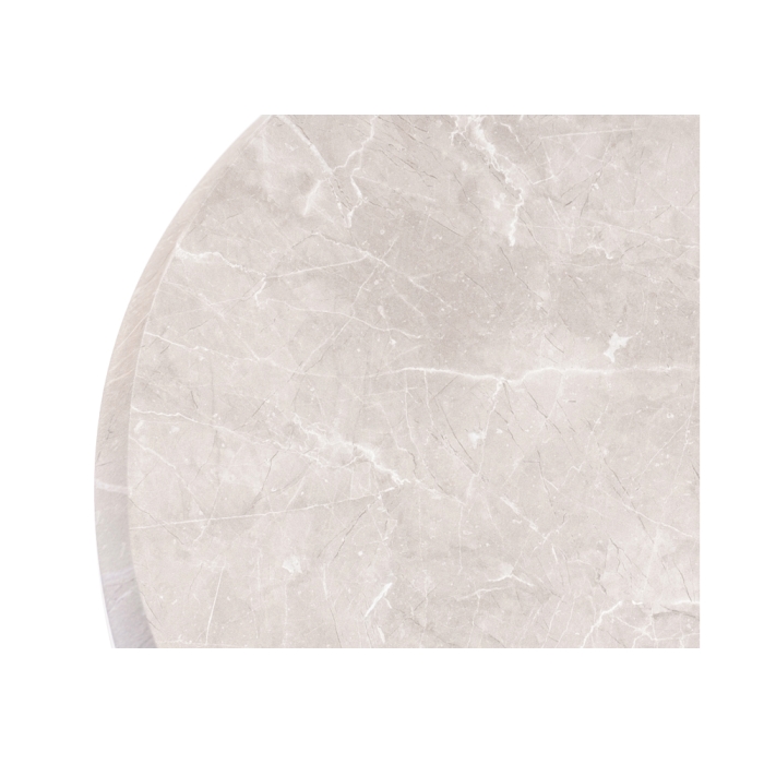 Деревянный стол Абилин 90х76 мрамор светло-серый / черный матовый