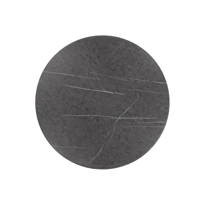 Деревянный стол Абилин 90х76 мрамор черный / черный матовый