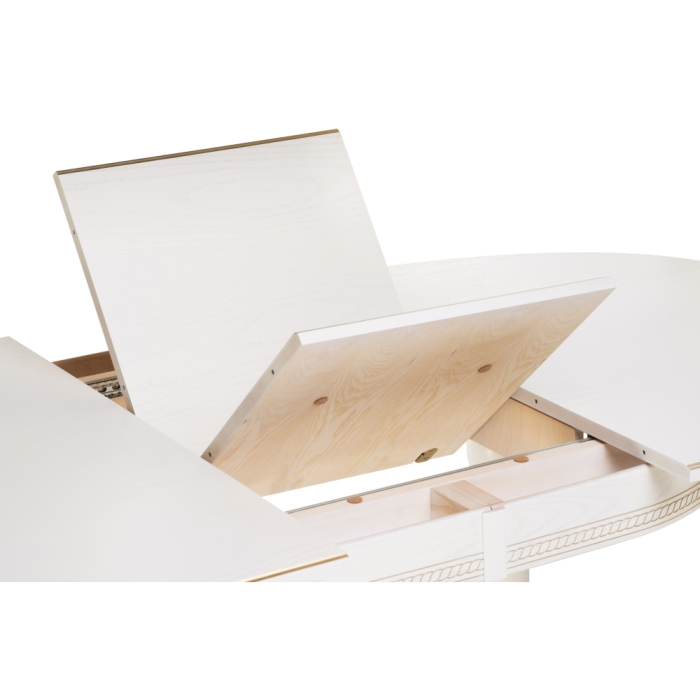 Стол Авилла 150(200)х110х77 молочный / золото