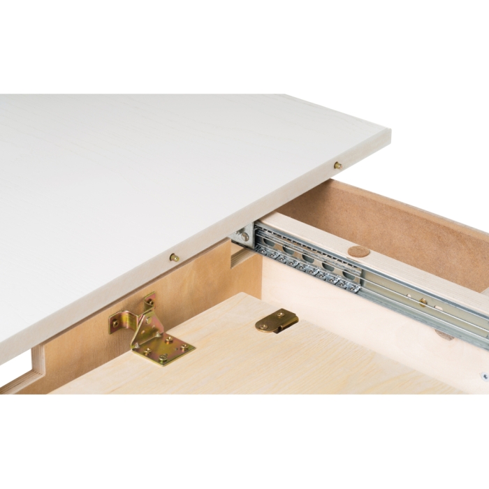 Стол Авилла 150(200)х110х77 молочный / золото